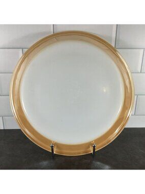 Vintage 9" Pie Plate Fire King 460 Peach Luster Made in USA